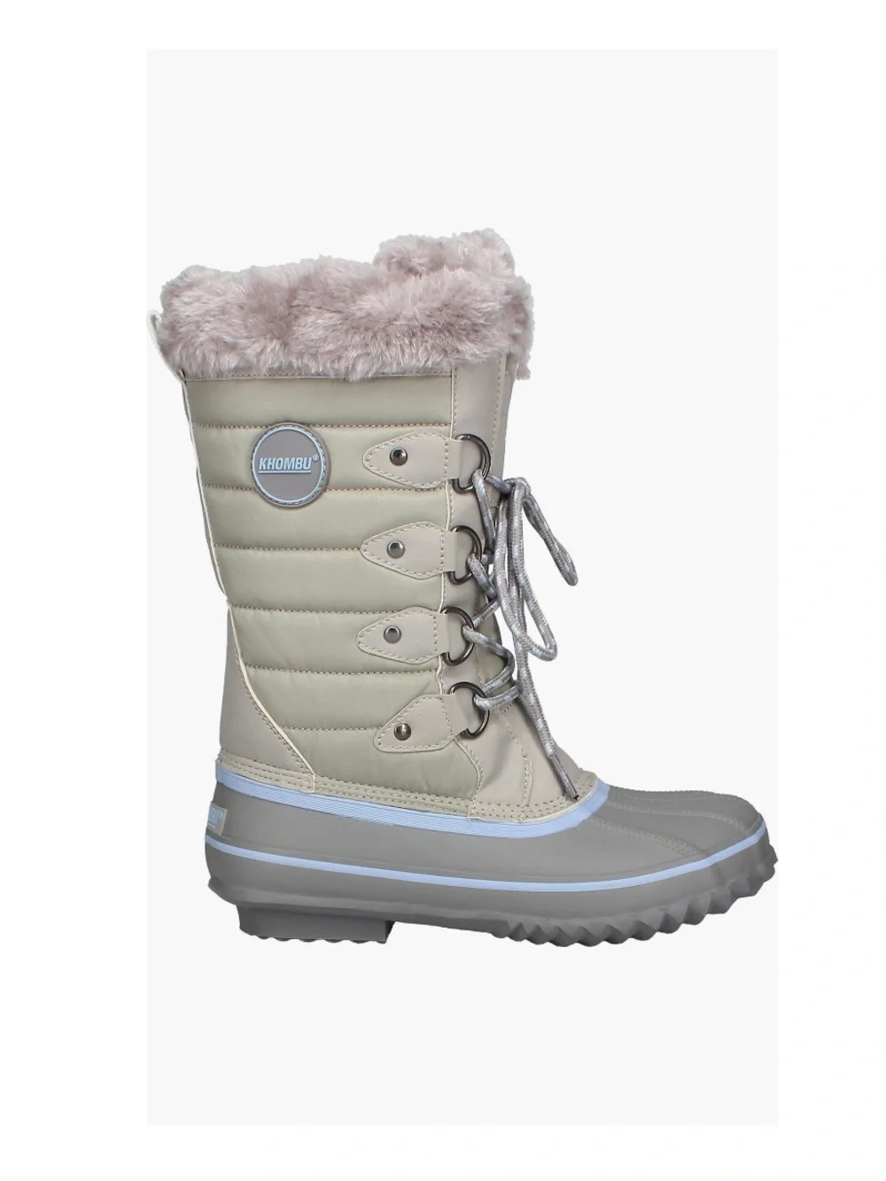 Khombu Denise Faux Fur Lined Winter Boots Gray Women’s Size 9 Narrow Calf (READ)